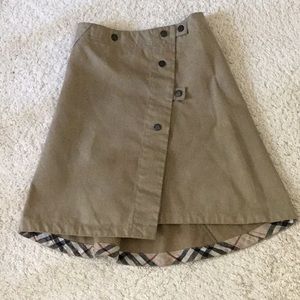 Authentic Burberry Girls Skirt size 4y Tan / Brown